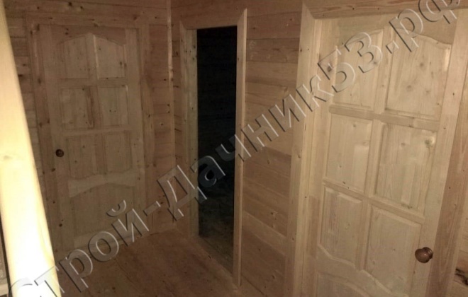 3 Брусовой дом 6×8, 75 м², Ленинградская область,  Ломоносовский район, к. посёлок Ежевичное (5)